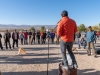 Kenji Haroutunian, President Emeritus, Friends of Joshua Tree, delivers opening remarks on the first day of the Climb Smart event, Friday, October 18, 2019 at the Joshua Tree Lake Campground in Joshua Tree, Calf.  Climb Smart is an annual event produced by non-profit organization Friends of Joshua Tree. (Photo by Suzanne Steiner)