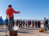 Kenji Haroutunian, President Emeritus, Friends of Joshua Tree, delivers opening remarks on the first day of the Climb Smart event, Friday, October 18, 2019 at the Joshua Tree Lake Campground in Joshua Tree, Calf.  Climb Smart is an annual event produced by non-profit organization Friends of Joshua Tree. (Photo by Suzanne Steiner)