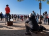 Kenji Haroutunian, President Emeritus, Friends of Joshua Tree, delivers opening remarks on the first day of the Climb Smart event, Friday, October 18, 2019 at the Joshua Tree Lake Campground in Joshua Tree, Calf.  Climb Smart is an annual event produced by non-profit organization Friends of Joshua Tree. (Photo by Suzanne Steiner)